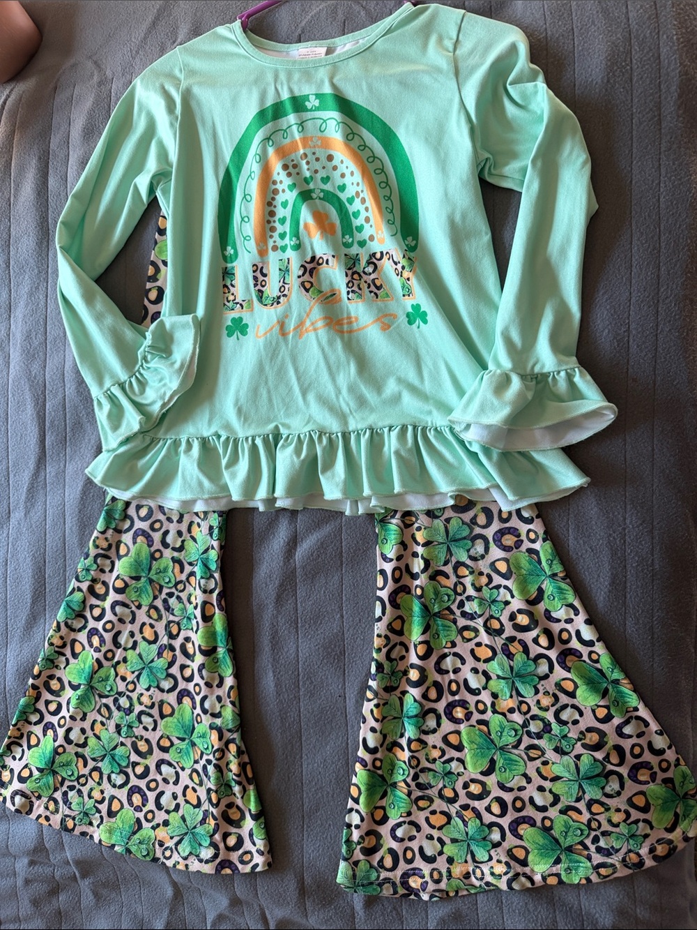 Girls Mint Rainbow 'Vibes'  Set